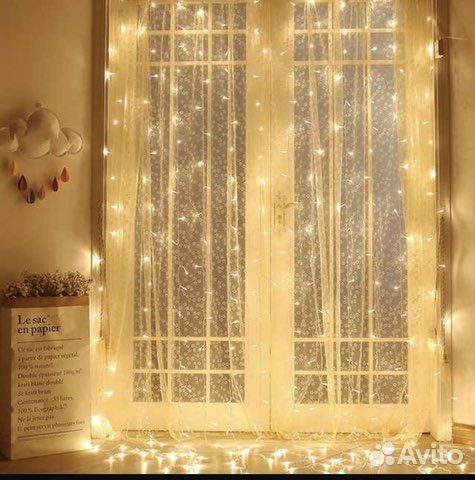 Гирлянда-штора, гирлянда-водопад