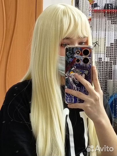 Парик блонд длинный