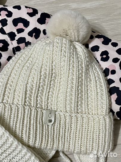 Зимний комбинезон 110+ботинки reima +шапка и шарф