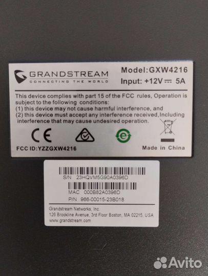 VoIP голосовой шлюз Grandstream GXW4216