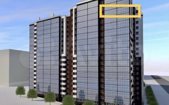 2-к. квартира, 75 м², 16/18 эт.