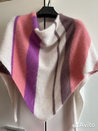 Косынка вязанная из пуха норки