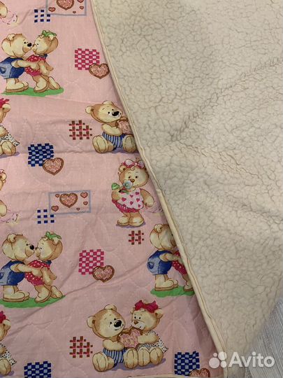 Одеяло детское на овчине 105 на 145