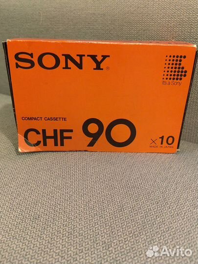 Аудиокассеты Sony CHF90. новые не вкрытые