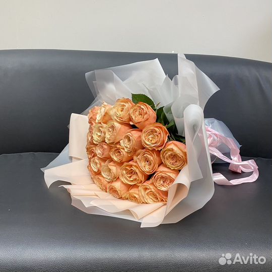 Букет пионовидных роз готов к отправке