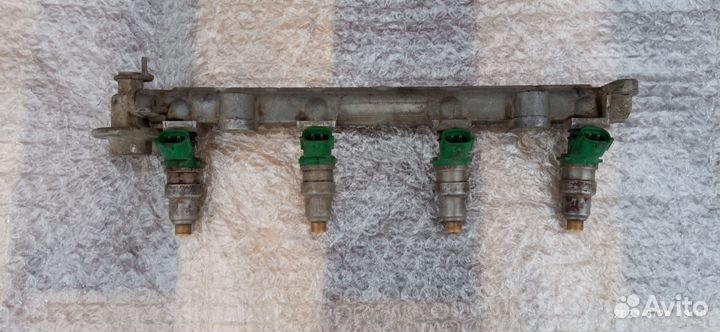 Toyota 4E-FE форсунки рампа