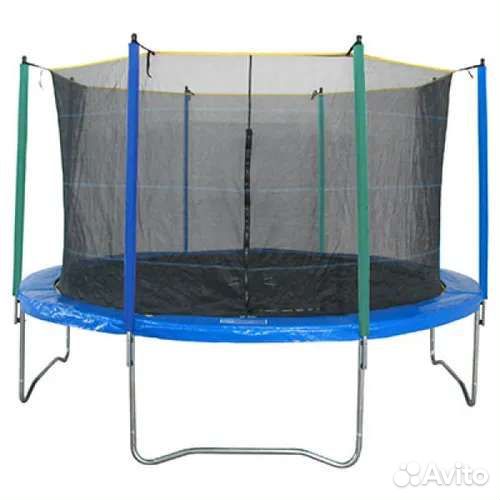 Детский батут каркасный с защитной сеткой