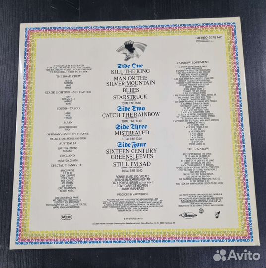 Rainbow On Stage LP оригинал Germany
