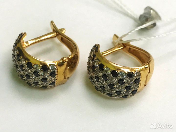 Серьги золотые