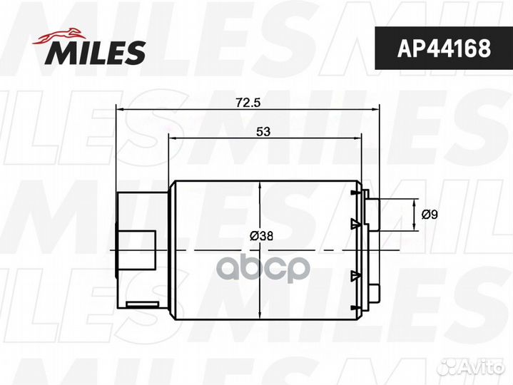 AP44168 miles Насос топливный AP44168 Miles