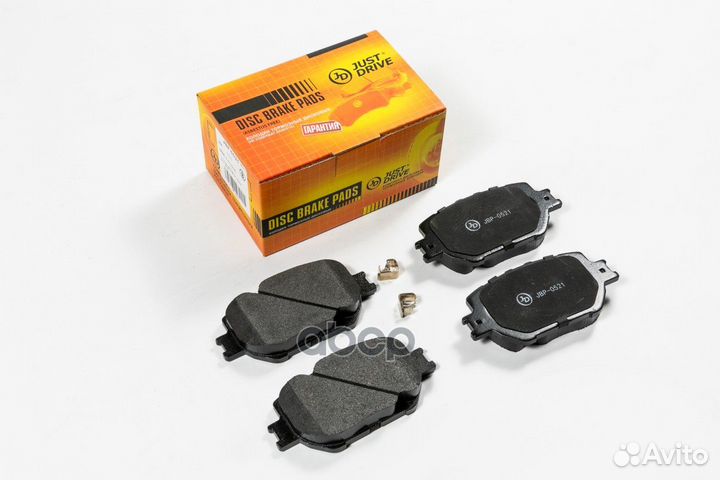 Колодки тормозные дисковые, передние JBP0521 Just