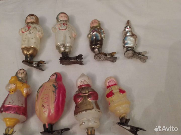Елочные игрушки СССР на прищепке