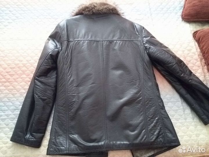 Кожаная дубленка мужская