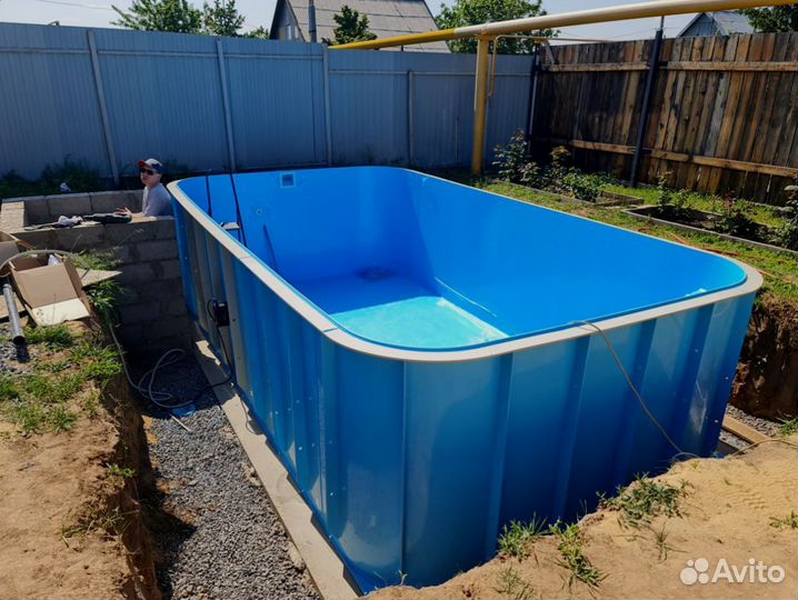 Бассейн Скругленный 4000х3000х1500мм