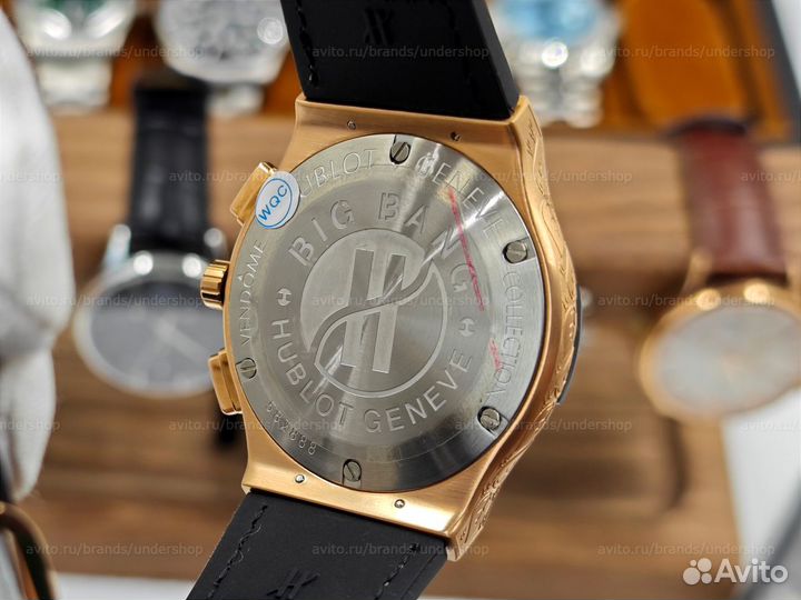 Hublot Gold Гравировки кварцевые мужские часы