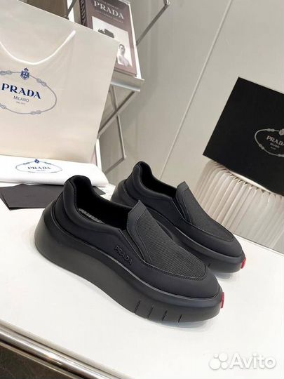 Кроссовки мужские текстиль и кожа Prada 39-45