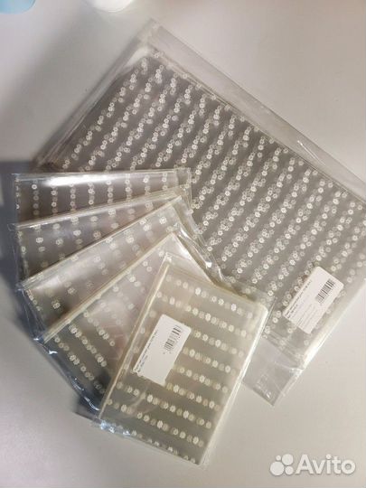 Пакеты прозрачные в цветочек