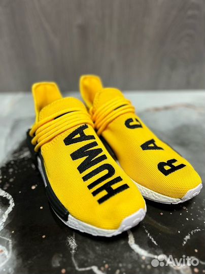 Кроссовки Adidas PW Human Race NMD Yellow жёлтые