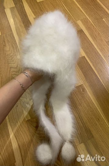 Шапка из пуха кролика новая (4-5 лет)