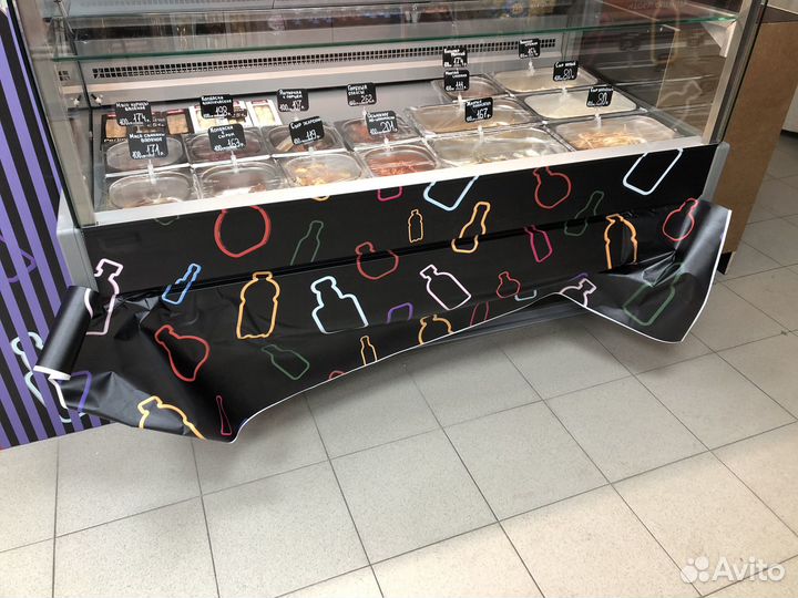 Монтаж рекламы; Оклейка пленкой; Наружная реклама