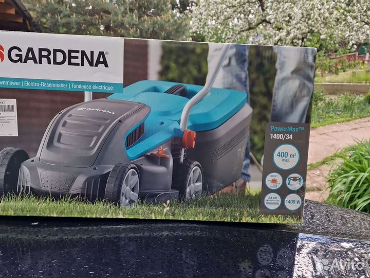 Газонокосилка электрическая Gardena PowerMax 34