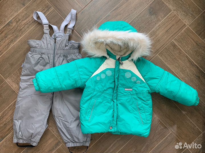 Детская зимня куртка, полукомбинезон lenne 86