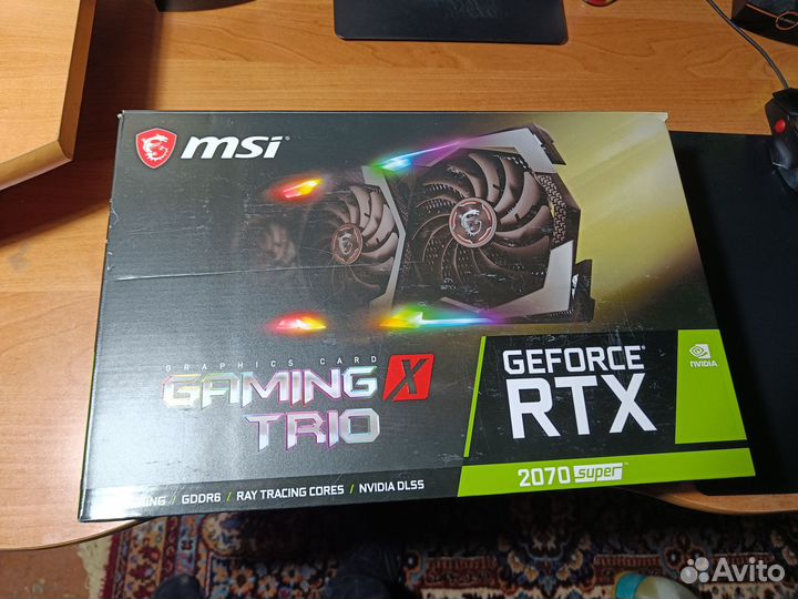 Видеокарта MSI GeForce RTX 2070Super gaming X trio