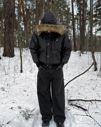 Куртка Бомбер зимний N2B с мехом Alaska Alpha type