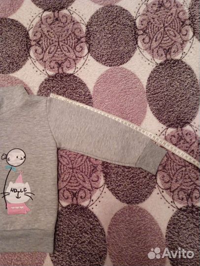 Теплые штаны и кофта для девочки размер 98-104