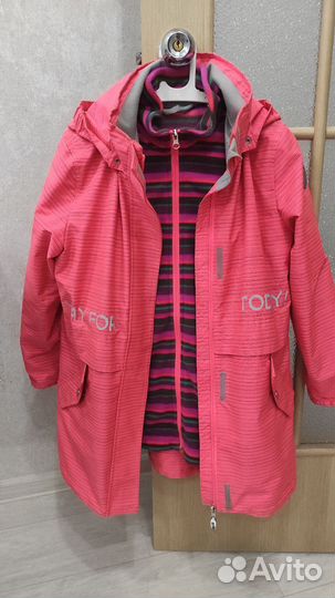 Ветровка для девочки 2в1 146