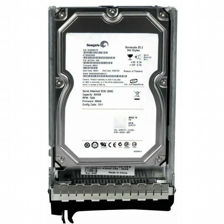 [0YP777] Жесткий Диск Dell 500gb Sas 3,5" Hdd 0yp777