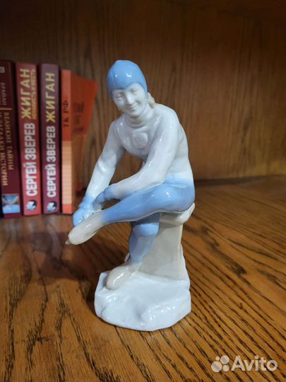 Фарфоровая статуэтка,Конькобежка Л.Скобликова''