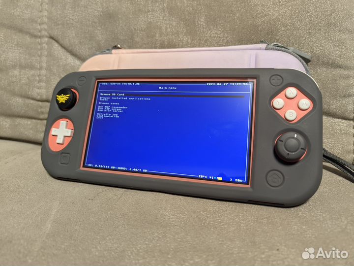 Nintendo switch lite, прошитая 128gb + много игр
