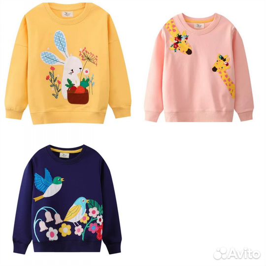 Свитшот кофта для девочки 98 104 110 116 122