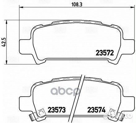 Колодки торм. для а/м Subaru Forester (97) /Leg