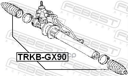 Nsin0019672033 Пыльник рулевой рейки лев 0,09