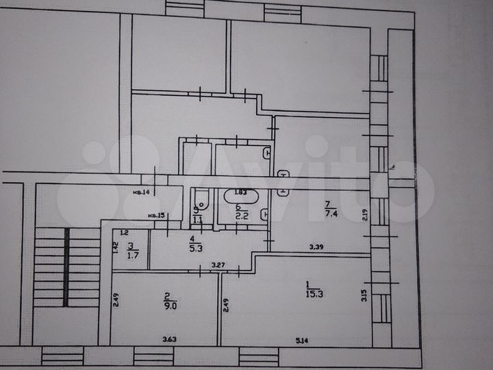 2-к. квартира, 42 м², 1/2 эт.
