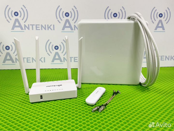 Комплект для интернета/ модем 4G +антенна+роутер