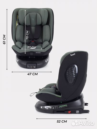 Детское автокресло от 0 до 36 с isofix Rant Helix