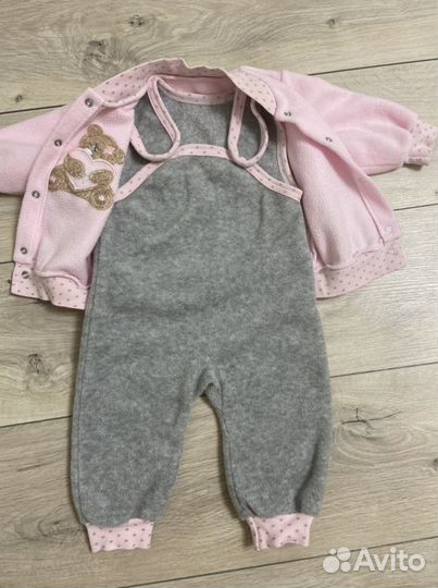 Флисовый костюм для девочки