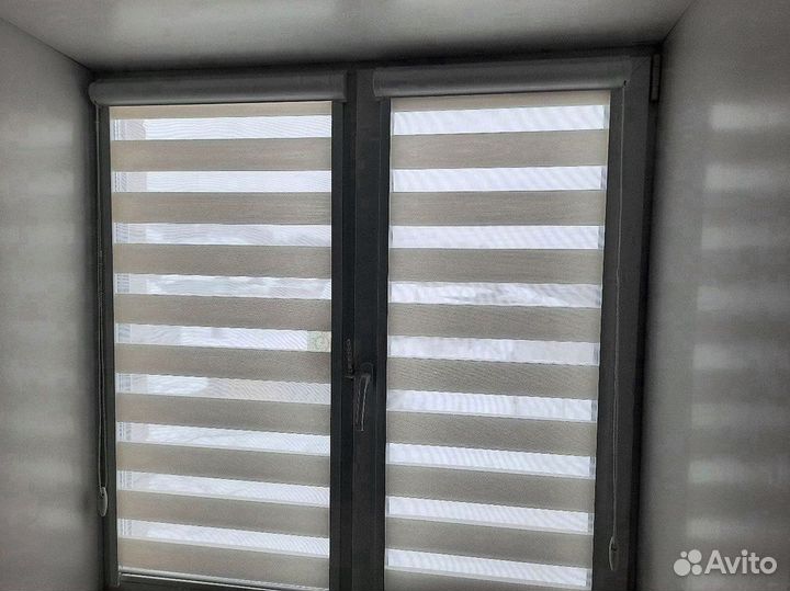 Рулонные шторы день ночь