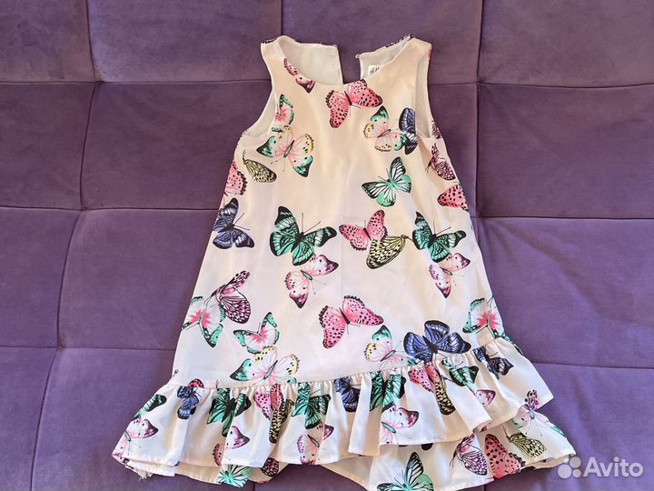 Летнее платье HM для девочки рост 116