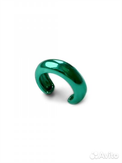 Sbleskom серьга-кафф «Bubble» green