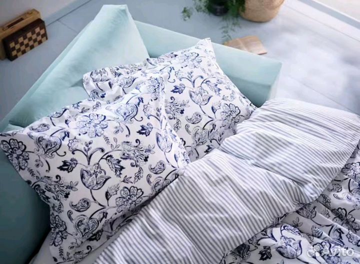 Постельное аналог IKEA Junimagnolia 150*200, 50*70