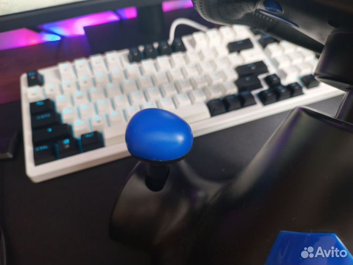 Игровой руль с педалями и коробкой автомат