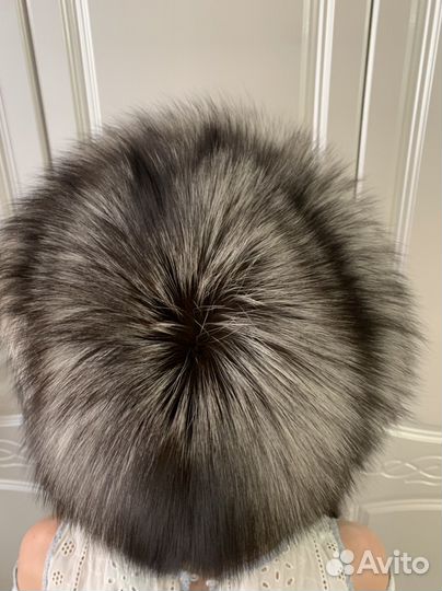 Шапка из меха чернобурки, чернобурка