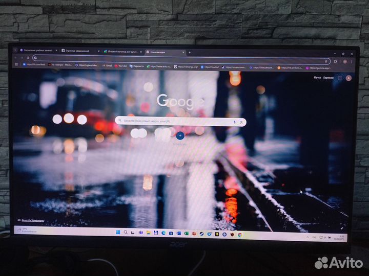 Монитор acer 23.8 vg240y 75Hz