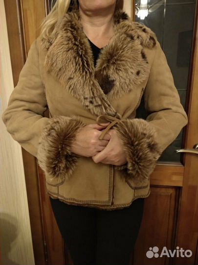 Новая Натуральная Дублёнка Rizal р.46-48