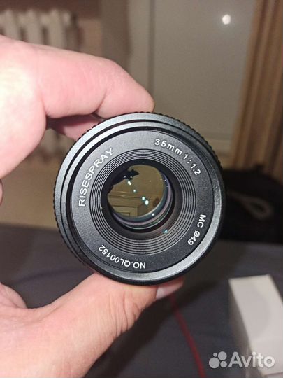 F/1,2 35mm micro 4/3 светосильный risespray