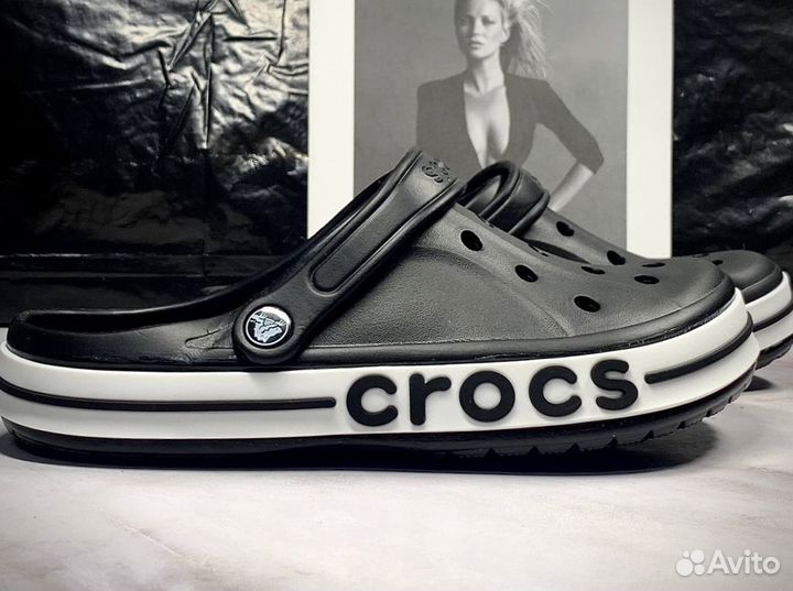 Crocs сабо черные 41-136